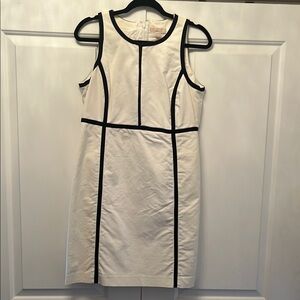 Michael by Michael Kors White Sleeveless Sheath Dress